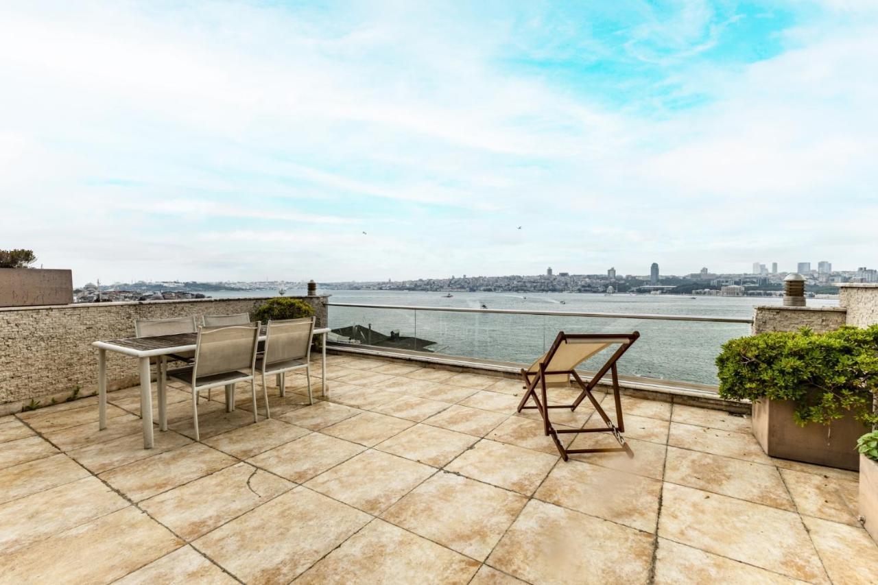Апартаменты Duplex Flat W Panoramic Bosphorus View And Terrace Стамбул Экстерьер фото