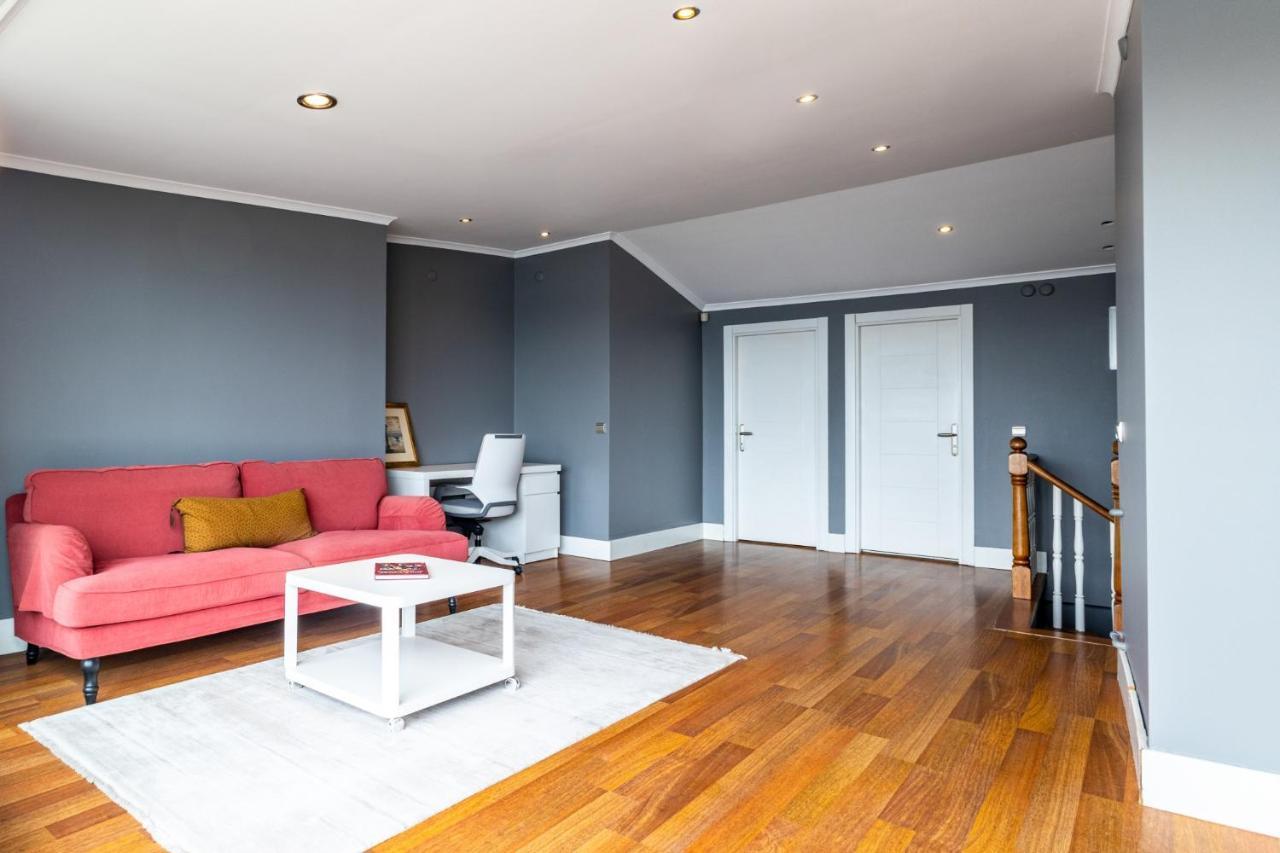 Апартаменты Duplex Flat W Panoramic Bosphorus View And Terrace Стамбул Экстерьер фото